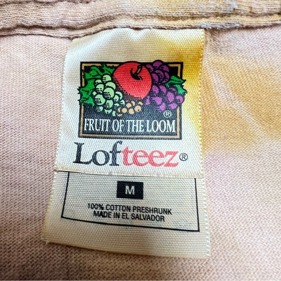 Branning Vintage Tie Dyed Hand-Stenciled Coffee Cups & Dogs T-Shirt Size Medium - Picture 3 of 16